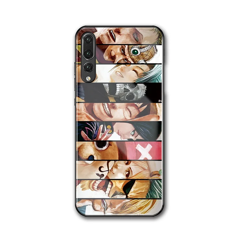 Для huawei p30 lite чехол аниме one piece diy из закаленного стекла для P9 P10 Plus P20 P30 Pro P smart