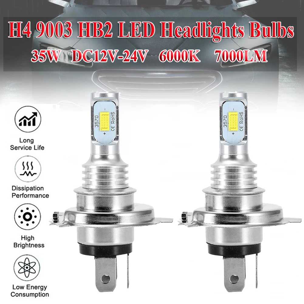 

SUHU H4 6000k 7000LM 9003 HB2 SUPER WHITE CSP LED Headlights Bulbs Kit High Low Beam Canbus LED Auto Fog Lights Car Accessories