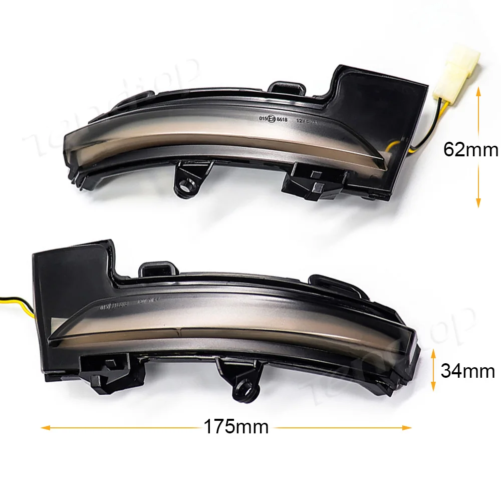 2pcs Flowing Turn Signal Light LED Side Wing Rearview Mirror Dynamic Indicator Blinker For Skoda Octavia 2009-2013 SUPERB | Автомобили и