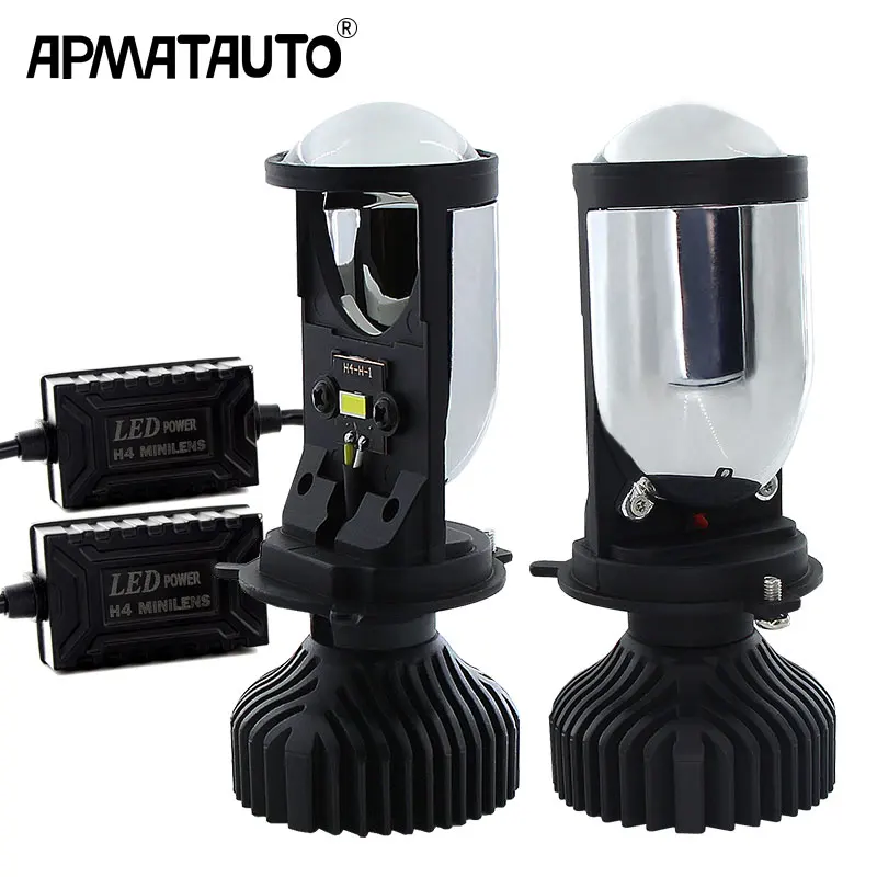

2pcs 70W/Pair 5500K H4 LED hi-lo mini projector lens headlight 12V 24V Automobles LED Bulbs LED Conversion Kit no astigmatic