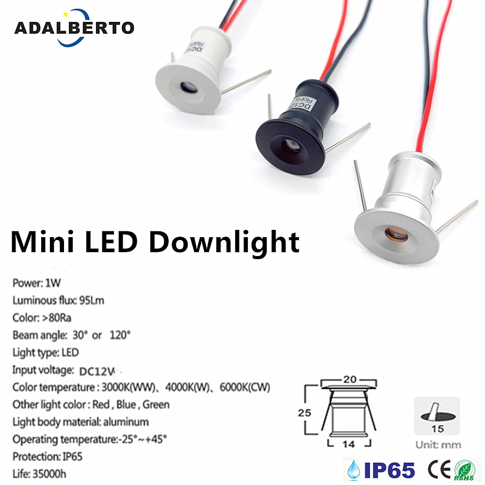 12V Мини Светодиодный точечный светильник с пультом дистанционного управления