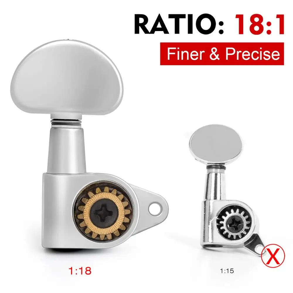 Колышки для тюнера головки акустической гитары хромированные Запчасти 3L3R | Спорт