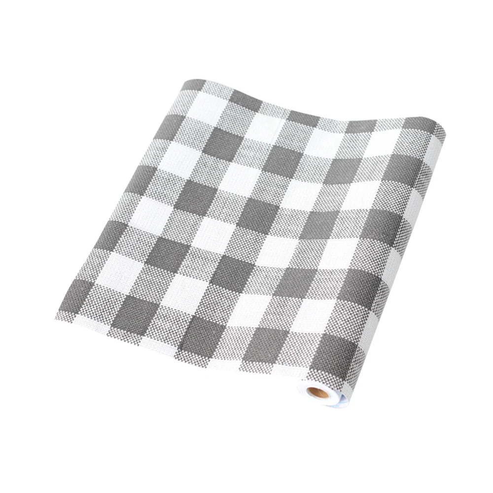 Самоклеящаяся виниловая бумага GLOW4U для стен в клетку буйвола бумажная настенная