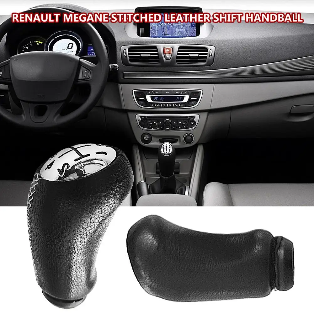 5 скоростей Ручка Переключения рулевого механизма автомобиля кожаная головка