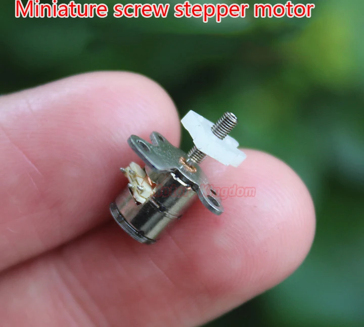 Микро-Крошечный прецизионный шаговый двигатель Mini 6 мм 2-фазный 4-проводный 1 7