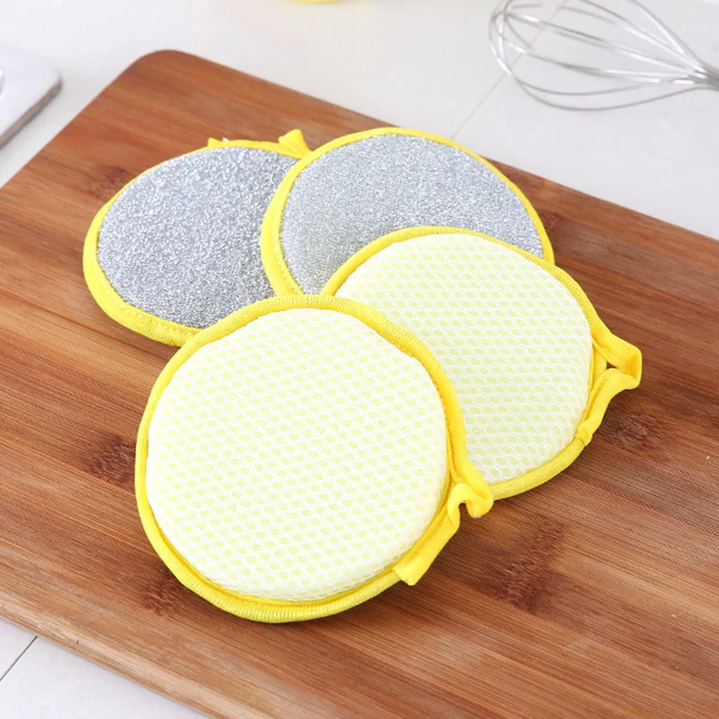 

New 10/20Pcs Double-sided Magic Dishwashing Brush Scouring Sponge Kitchen Dishes Scouring Pad SCI88