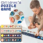 Деревянные игрушки для детей от 5 до 8 лет, поднос для круглой солнечной системы, обучающая игрушка Монтессори, обучающий подарок