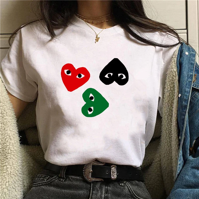 

PLAY Men Women T-shirt MULTIPLE HEART PRINTED LOGO T-SHIRT