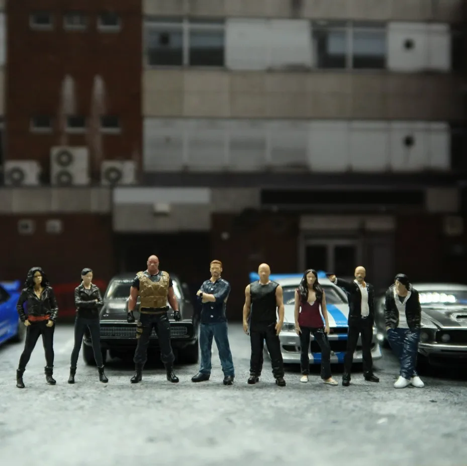 Классическая модель масштаба 1:64 Форсаж 9 человек литой автомобиль из сплава