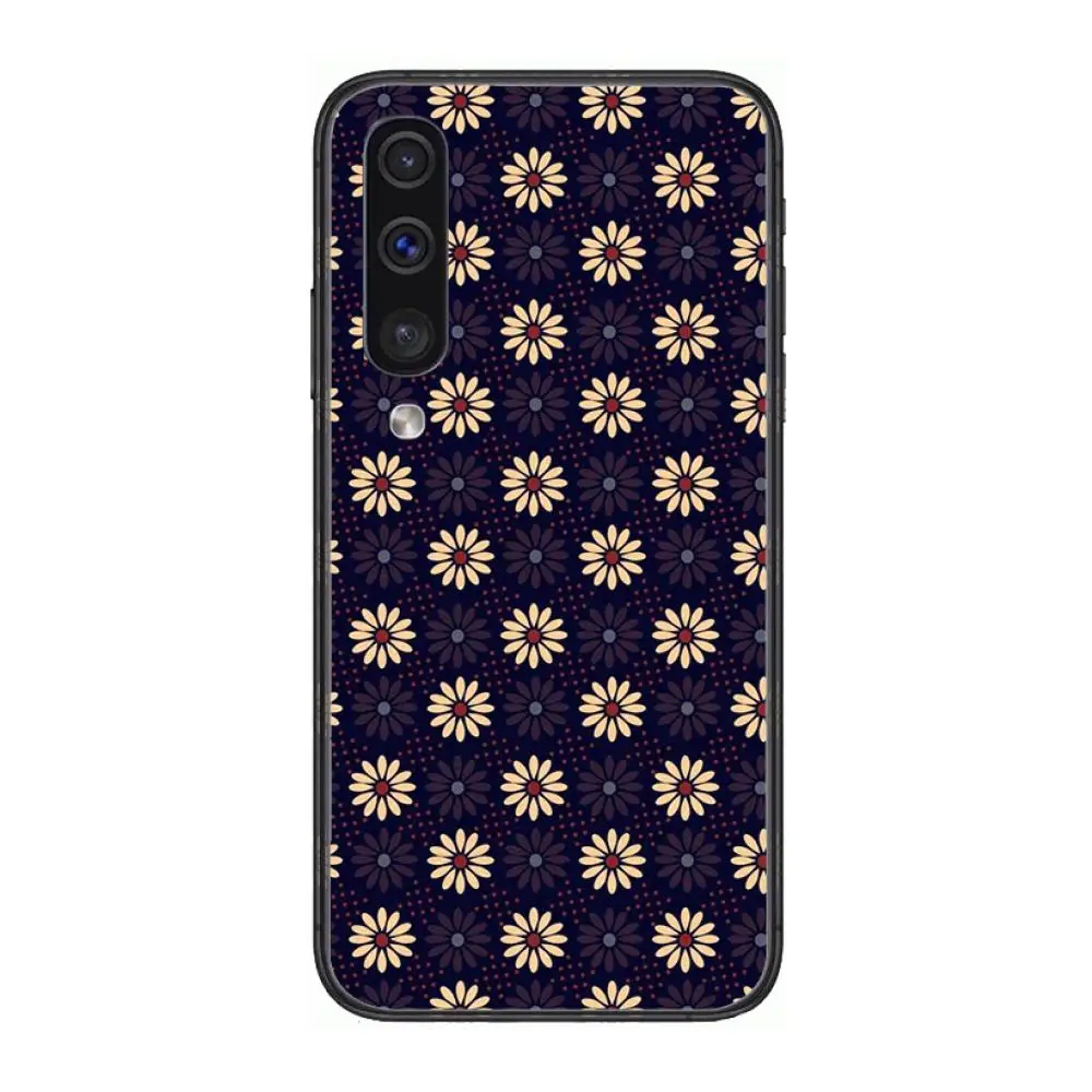 

African style fabric Phone Case Hull For Samsung Galaxy A 3 5 6 7 8 9 E 2018 Plus 2017 E S Black Shell Art Cell Cover TPU