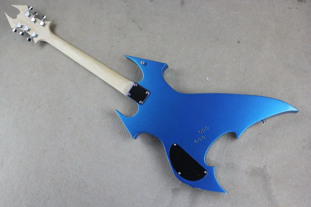 2019 New + Factory Blue B.C. Богатая струна через тело электрогитара голова быка инкрустация