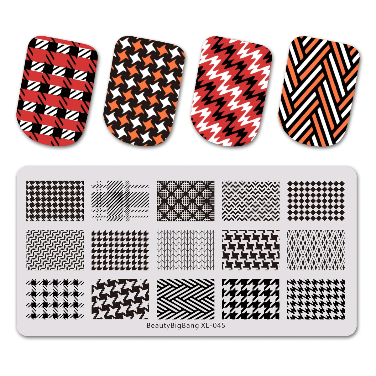 45 BEAUTYBIGBANG 6*12 см штамповки ногтей пластины шаблон для ногтей Лотос линия цветок бабочка Маникюр изображение ногтей шаблон - Цвет: 45