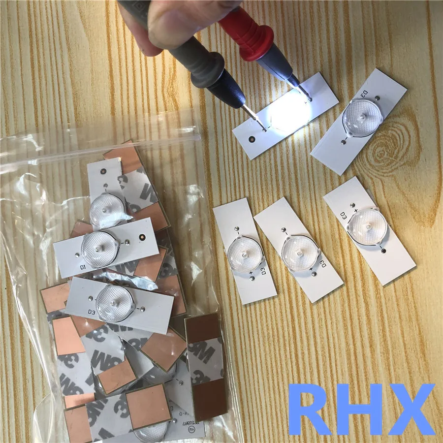 50 шт./лот универсальные светодиодные лампы 6 в с фотоэлементами для ремонта ТВ 100%