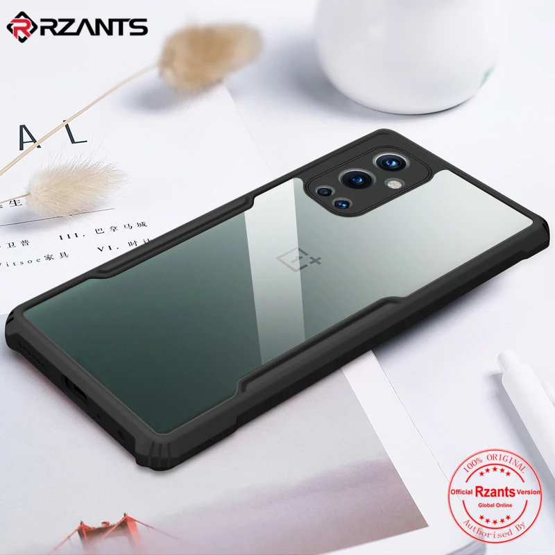 rzants for oneplus 9 9 pro oneplus 9r phone case hard beetle hybrid shockproof slim crystal clear cover double casing free global shipping