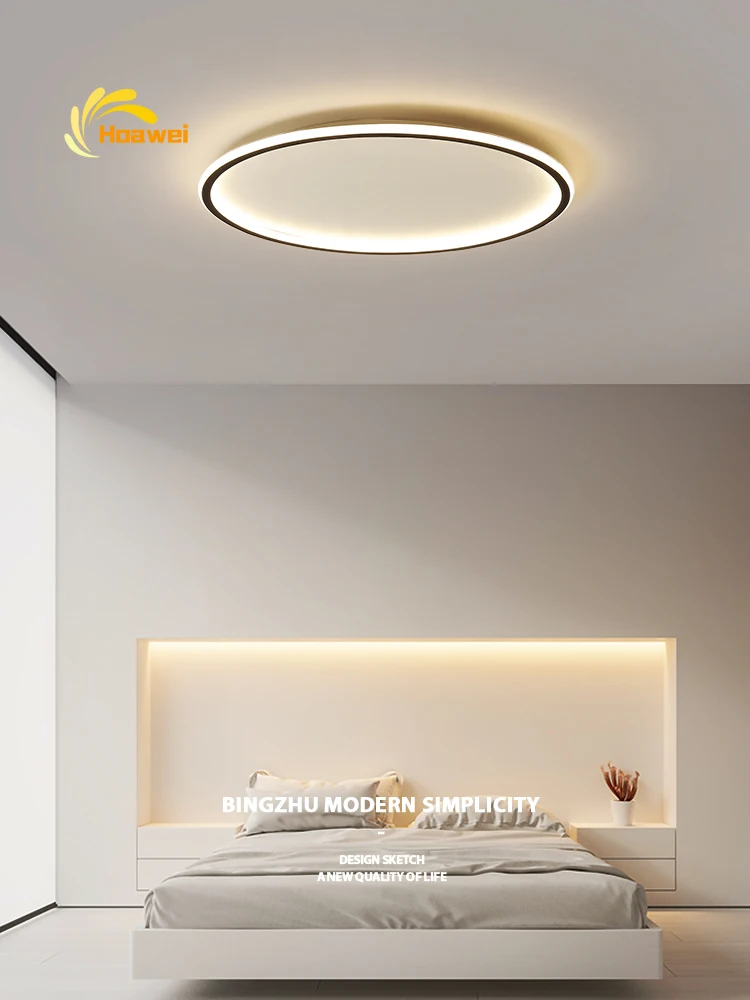 

Современные светодиодные потолочные лампы освещение для гостиной спальни кабинета в скандинавском стиле простой белый черный потолочный светильник с регулируемой яркостью Домашний Светильник