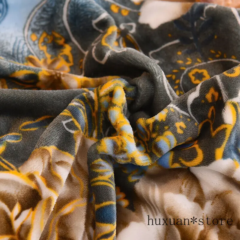 

Luxury Velvet Flannel Fashion Classic Bedding set Warm Printing Duvet Cover Bed