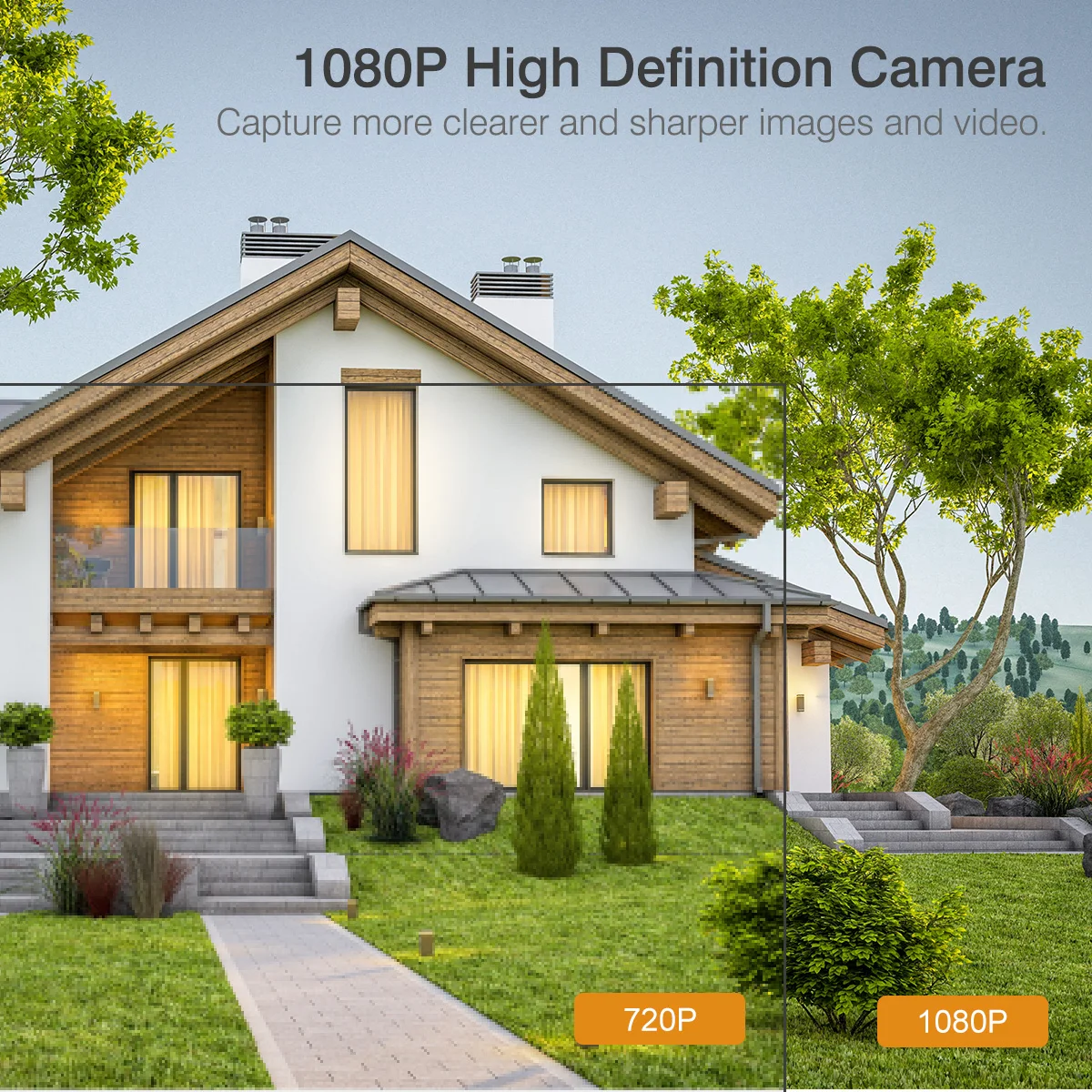 Floureon наружная ip-камера безопасности 1080P HD 3000TVL камера наблюдения видео камера невидимая ИК ночного видения, водонепроницаемая PAL