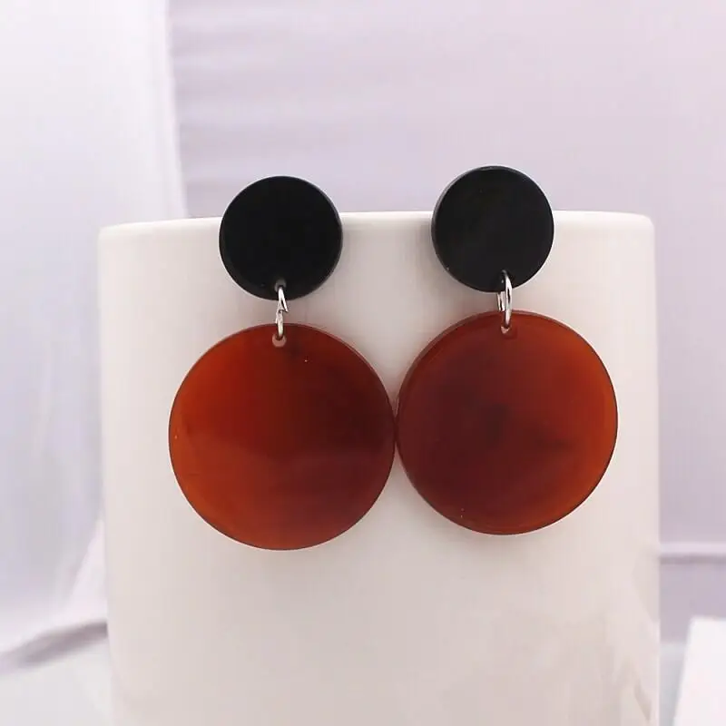 EC1106 акриловое кольцо серьги темперамент длинный параграф кулон женский простой