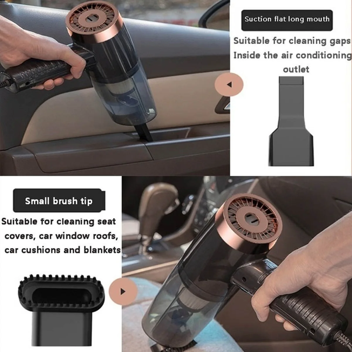 

Handheld Car Vacuum Cleaner High Suction Portable For Car Wet And Dry dual-use Vacuum Cleaner Rechargeable Mini Vacuum Cleaner