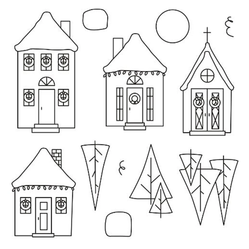 Прозрачные мини штампы для дома бумажные рукоделия скрапбукинга дневника