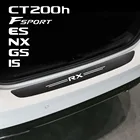 Автомобильный задний бампер из углеродного волокна кожаные наклейки для Lexus RX NX Fsport IS ES CT200 GS LS защитный чехол Аксессуары для автотюнинга