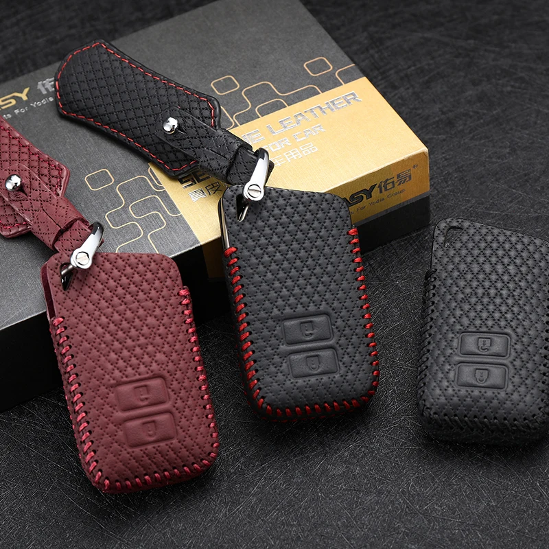 

luckeasy for lexus nx 200t 300h rx 350L 450H 2015 2016 Case Remote Keys Shell leather key cover key4y