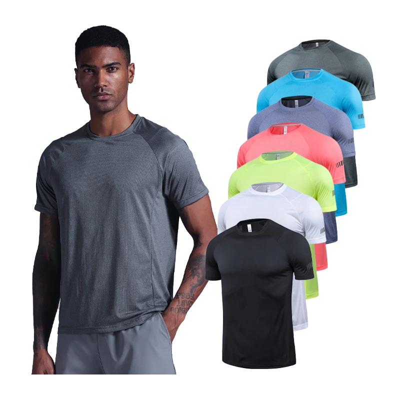 Футболка мужская компрессионная с коротким рукавом для спортзала и