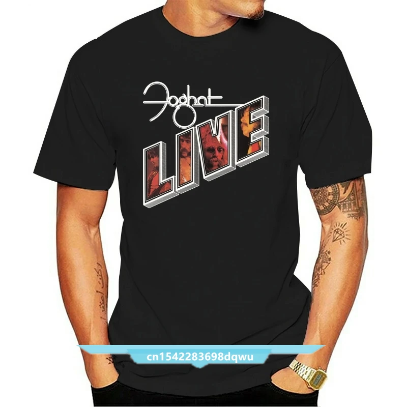 

Foghat Live tee hard rock band Charlie Huhn S M L XL 2XL 6XL T-shirt Savoy Brown