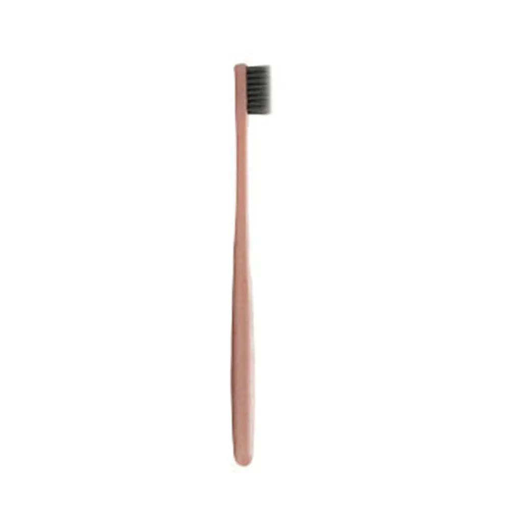 

K-866 Wheat Straw Toothbrush Tooth Cleaning Brush Soft Slim Bamboo Charcoal Bristle Brush Adult Kids Teeth Brush