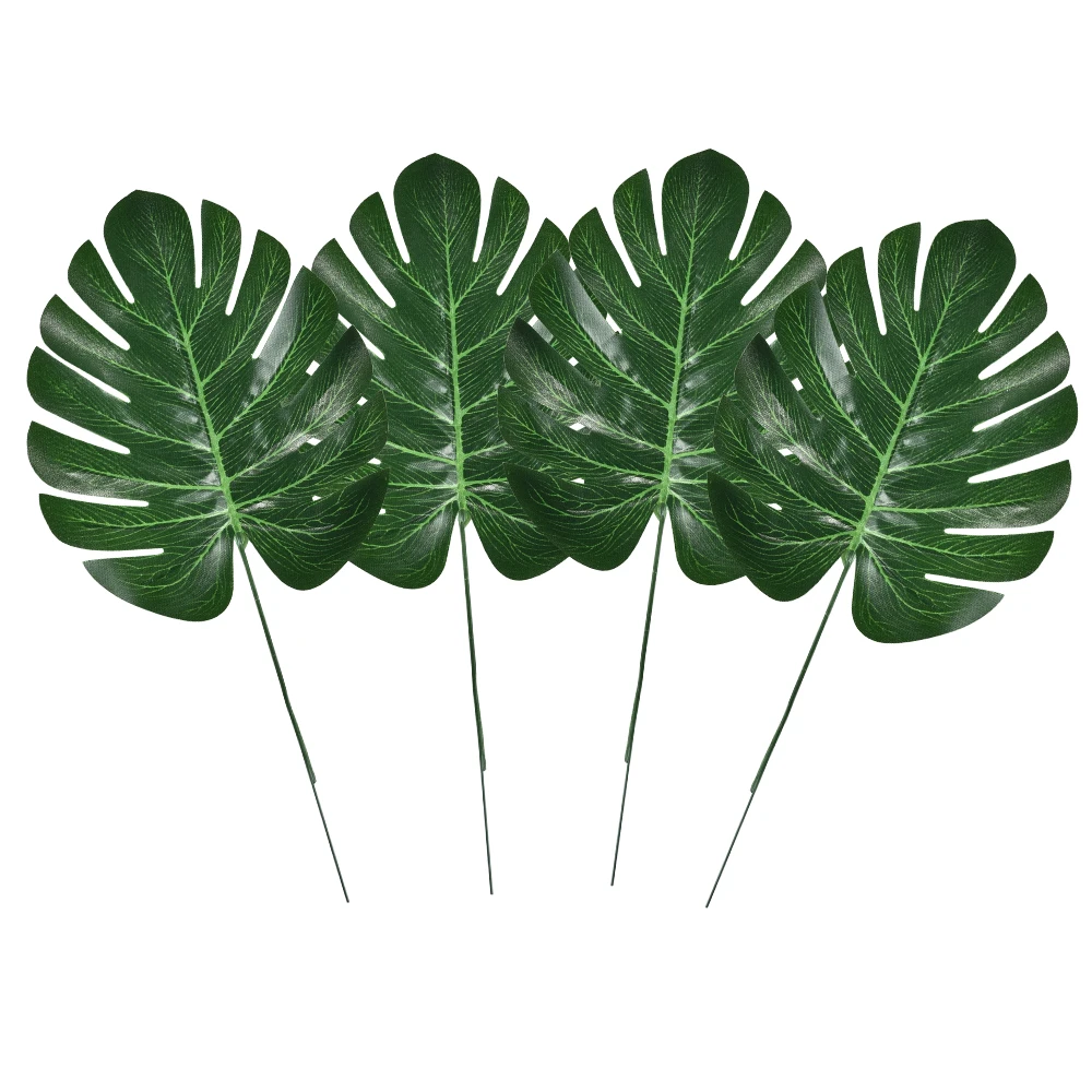 60/120 шт Искусственные тропические Пальмовые Листья для Гавайского моделирования