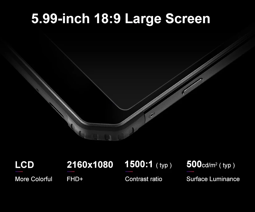 AGM A9 водонепроницаемый 5,9" FHD+ экран смартфон Android 8,1 4 Гб 64 Гб 5400 мАч JBL настроенные колонки Quest Charge NFC OTG Мобильный телефон