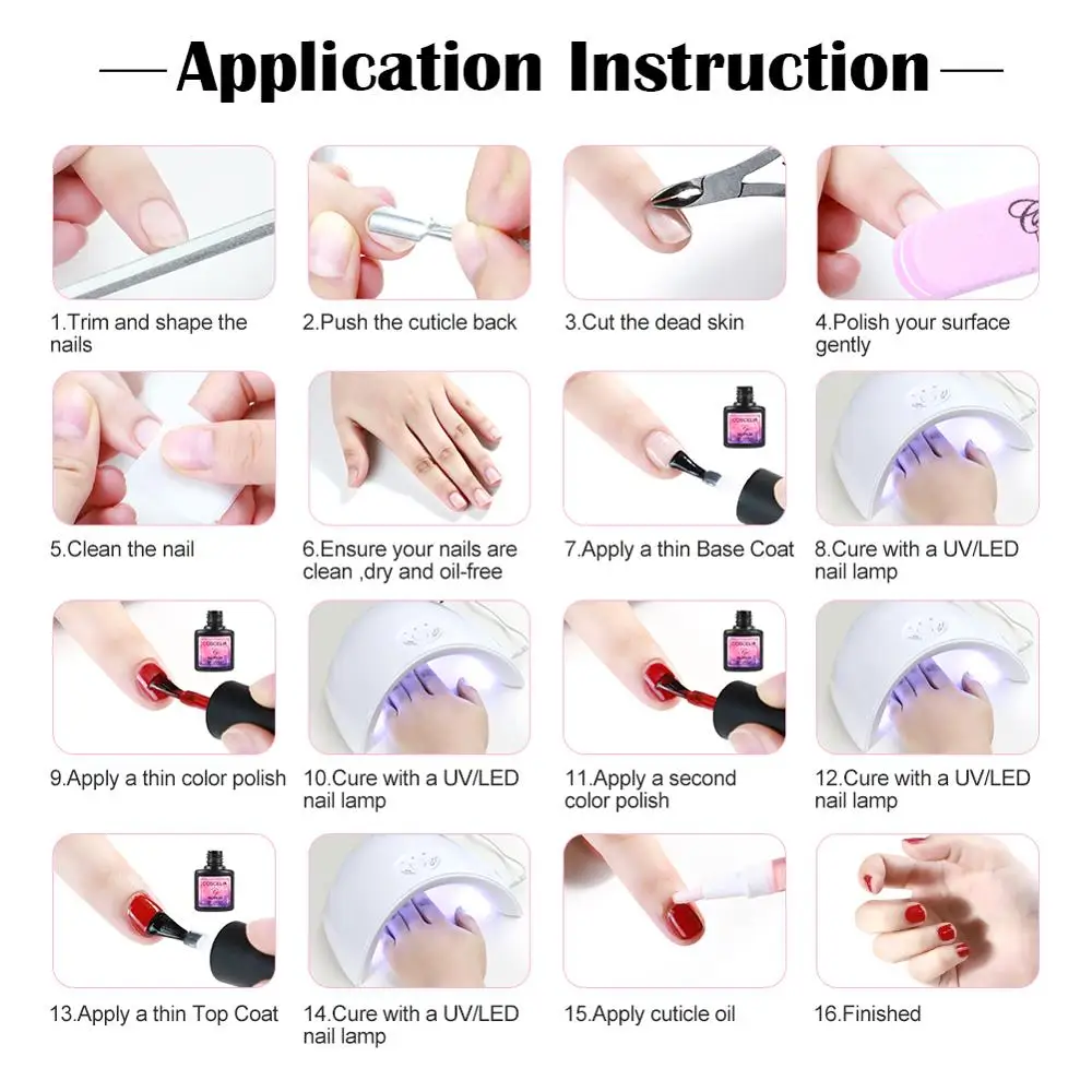 

COSCELIA Gel Nail Polish Set For Nails Semi Permanent Varnish Base Top Coat All For Manicure Design Of Nail Art Primer Nail Kit