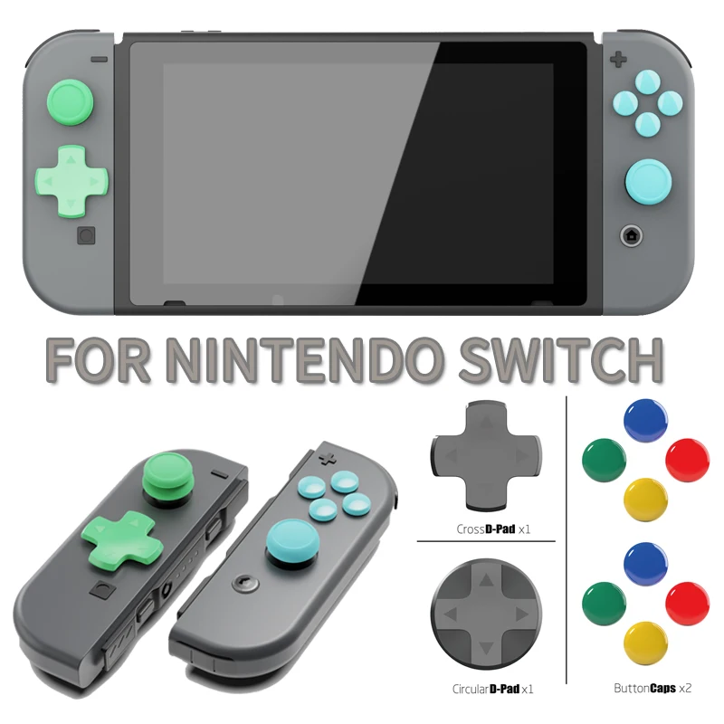 Крышка аналогового стика Nintendo Switch Joycon для Nintendos NS противоскользящая перекрестная