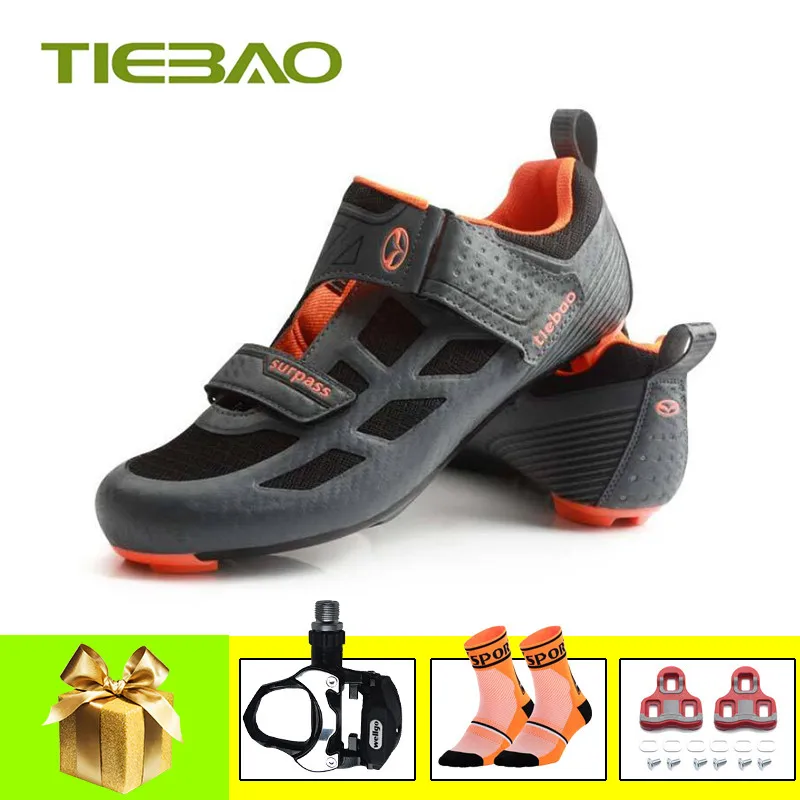 pedals with 1815 O Tiebao sapatilha ciclismo велосипедная обувь для триатлона Мужская дышащая обувь для шоссейного велосипеда суперзвезда спортивная обувь для верховой езды - Цвет: pedals with 1815 O
