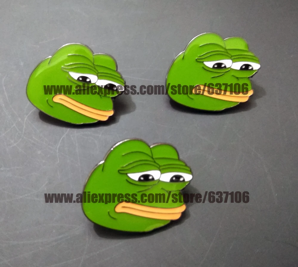 2017 новейшая Высококачественная булавка значок для одежды sad frog большая обувь