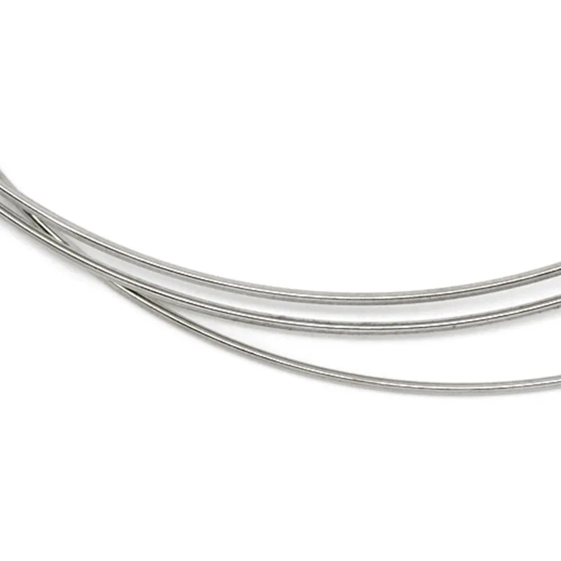 8SEASONS Серебряные компоненты для браслетов из проволоки из стали, создание украшений своими руками, поиск 0,6 мм 6 см (2 3/8") Диаметр 200 петель.