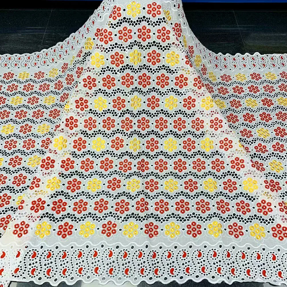 

African Cord Lace Fabric Milk Silk Water Soluble Lace With Stones 2020 High Quality embroidery Nigerian Guipure Lace