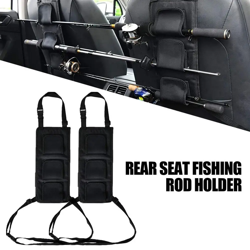 

Fishing Rod Holder Adjustable Fishing Rod Bracket For Vehicle Rear Seat Fishing Rod Holder Oxford Cloth For Car Accessories
