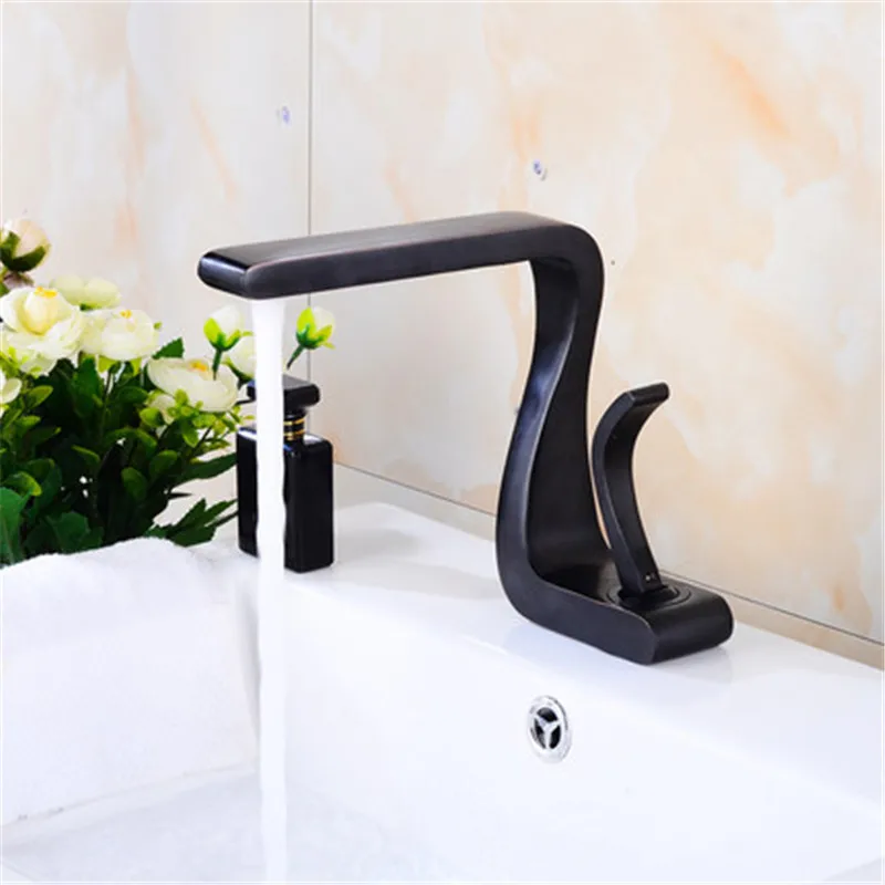 

Basin Faucet Gold and White Bathroom Faucet Mixer Tap Brass Gold Wash basin Faucet Hot and Cold Sink Faucet New Modern