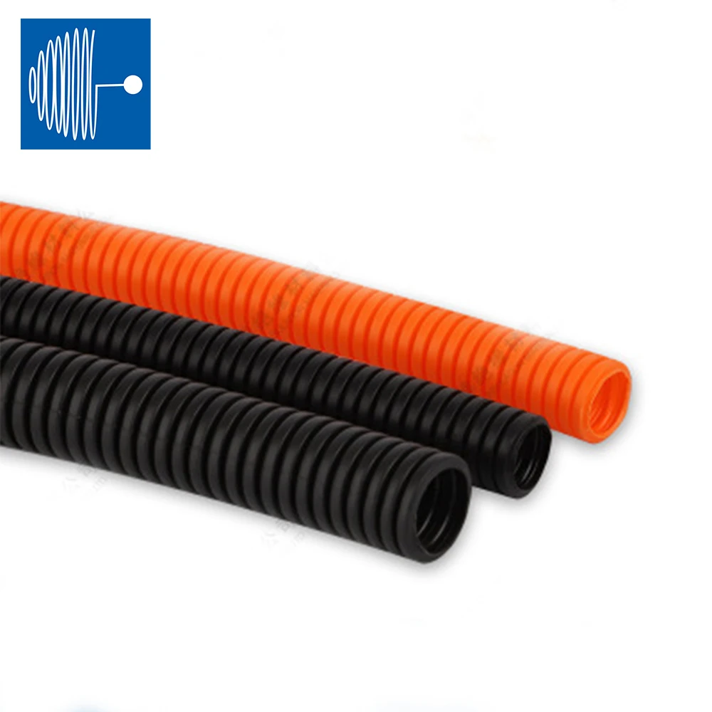 TRIUMPHCABLE прямой пластиковый огнеупорный гофрированный трубопровод с черной