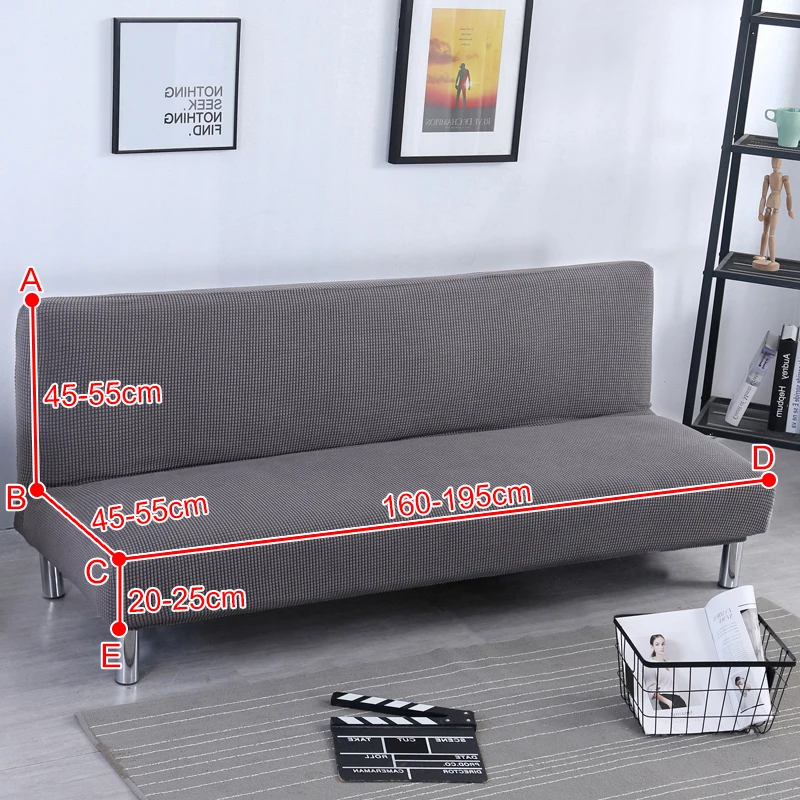 

Armless Sofa Cover Stretch Polyester Sofas Covers for Living Room Universal Couch Covers Printed Sofa Bed Covers Spandex