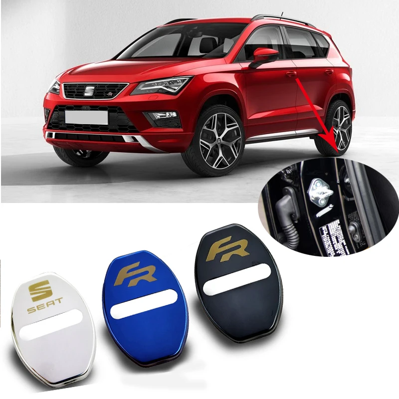 4 пьезы крышка дверного замка автомобиля анти защита от ржавчины пряжка