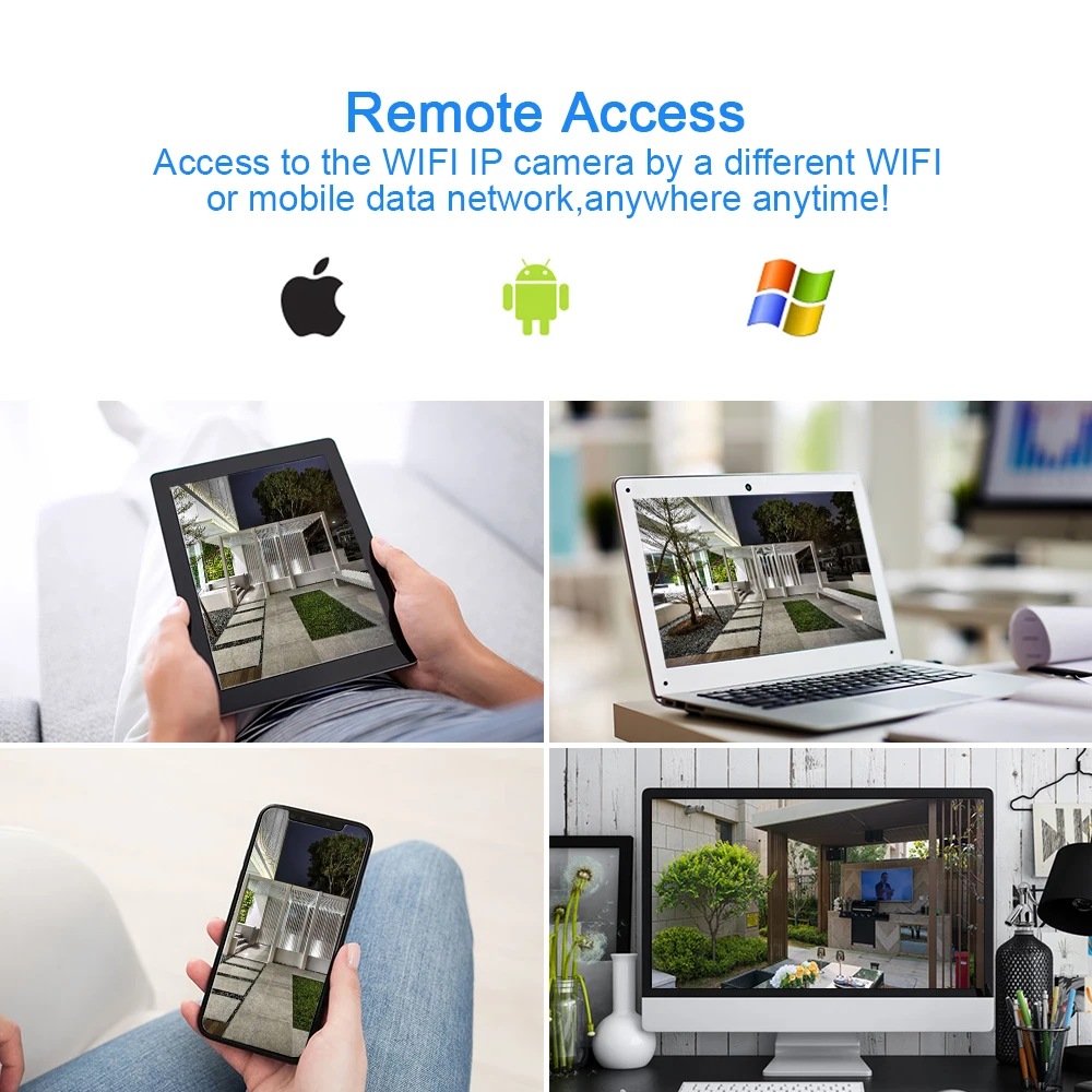 Беспроводная IP камера JideTech 5 Мп 4 кратный зум водонепроницаемая|Камеры