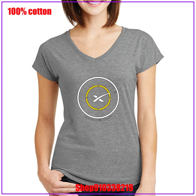 SpaceX конечно я все еще люблю тебя белая желтая футболка для женщин camisetas mujer