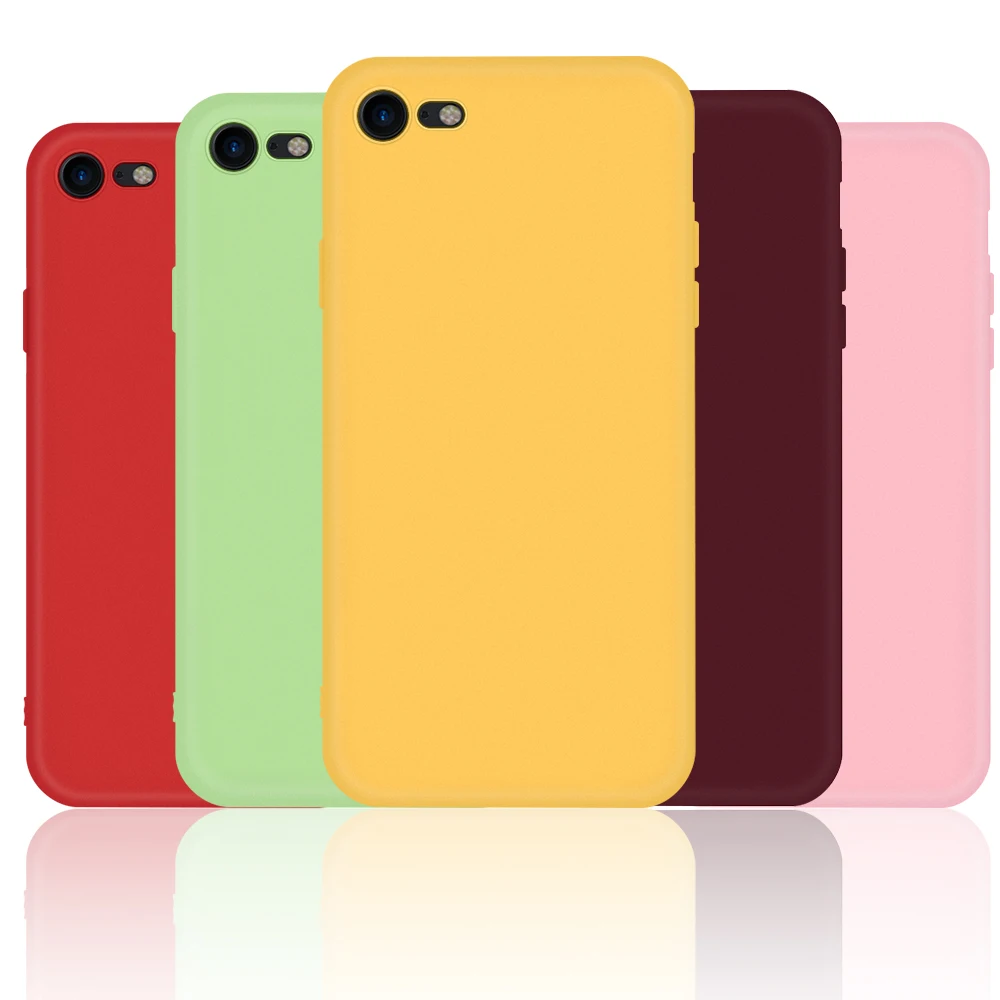 Ультра тонкий мягкий чехол для iPhone XS Max XR X 7 8 6 6S Plus candy color Funda 11 Pro силиконовый |