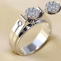 zircon fine drill rings women jewelry wedding rings size 6 10 elegant