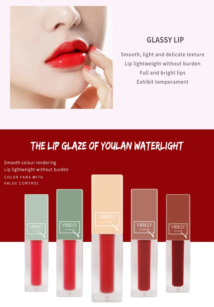 5 цветов бархатная тумана губная глазурь стойкий увлажняющий макияж матовый