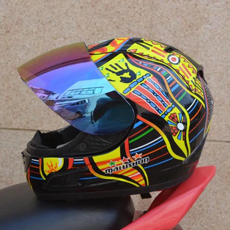 Мотоциклетный шлем на все лицо гоночный для мотокросса каска 5 континентов|Шлемы|