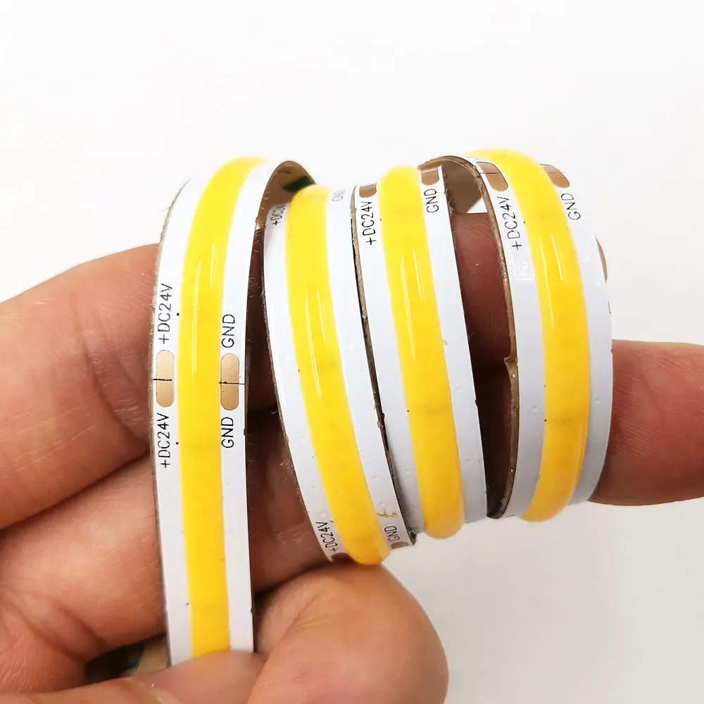 Гибкий 12V 24V COB Светодиодные ленты 0 5 м 1 мягкий Бар Потолочные светильники