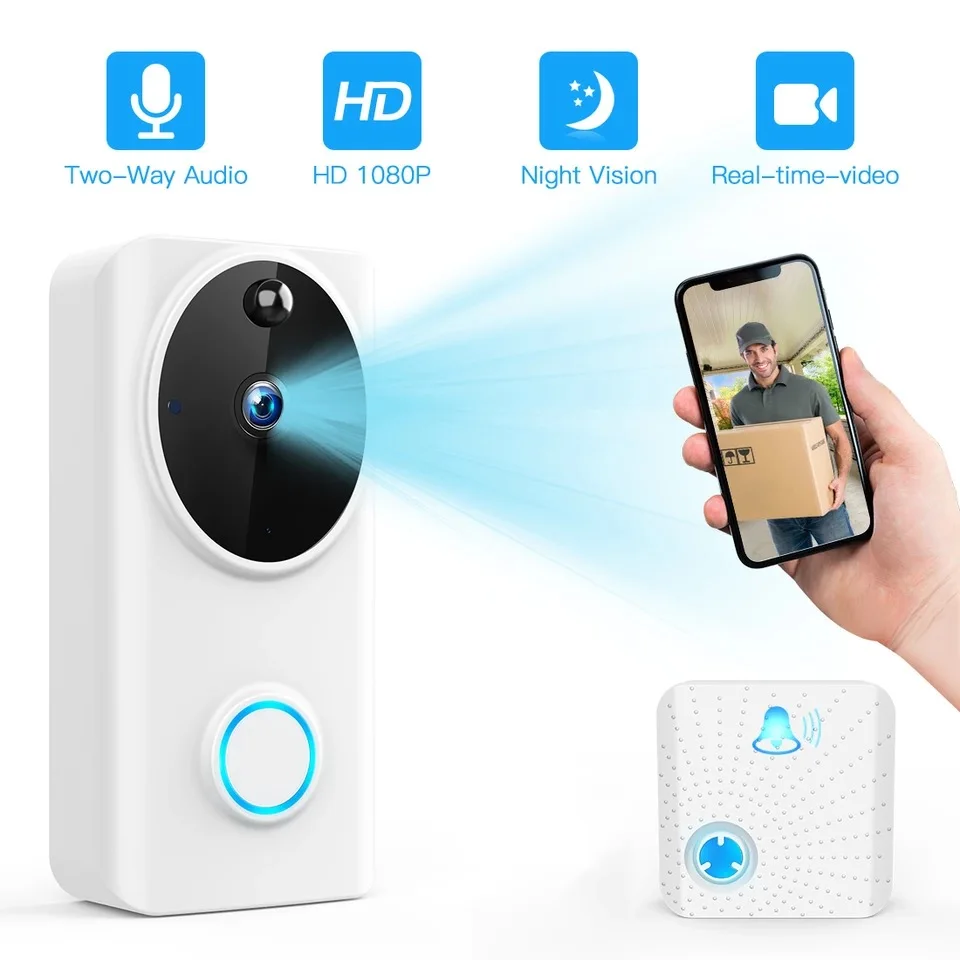 Смарт звонок SUNTEX беспроводной с поддержкой Wi Fi 1080P|Видеорегистраторы| |